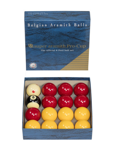 Aska Billard Pool Boston Lot de 16 boules numérotées avec queue de billard  5,3 cm (PB01, boules standard) : : Sports et Plein air