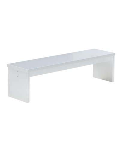 Banc blanc pour billard transformable en table à manger