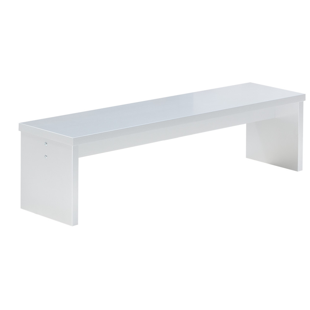 Banc blanc pour billard transformable en table à manger