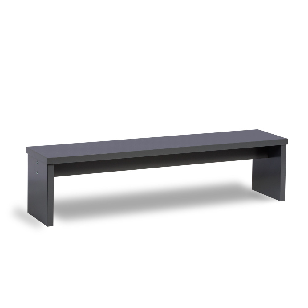 Banc gris anthracite pour table billard convertible