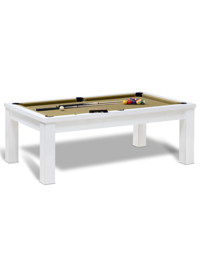 Billard de luxe, tapis billard or