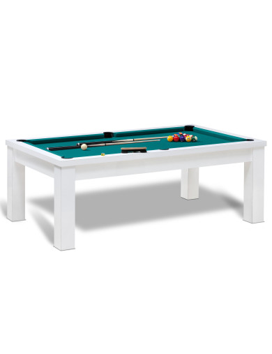 Billard americain et tapis de jeu vert bleu