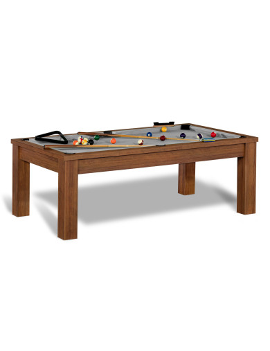 Billard convertible table (gris)