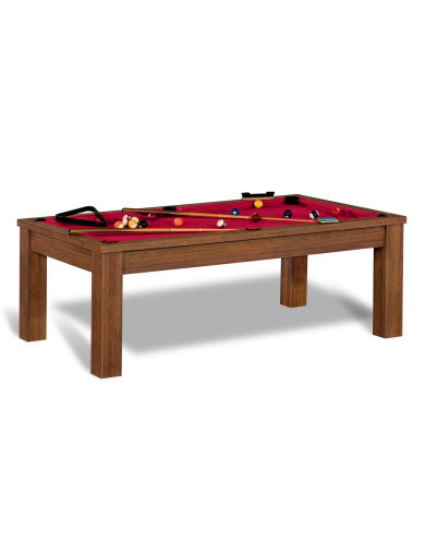 Billard transformable et tapis rouge