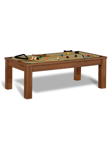 Billard table convertible et tapis gold