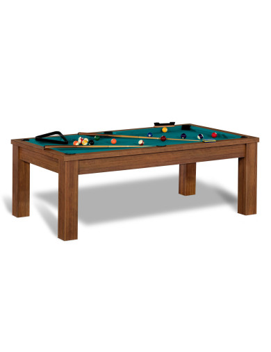 Billard transformable table et tapis vert bleu