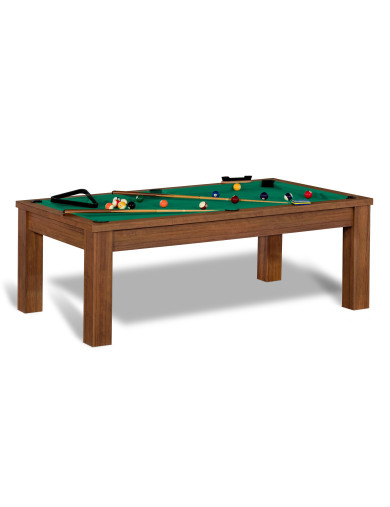 Billard transformable en table et tapis Simonis vert jaune