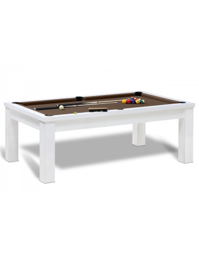 Billard table a manger et tapis couleur chocolat