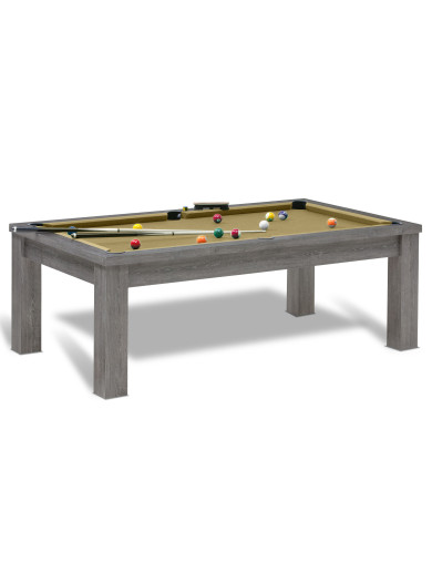 Billard haut de gamme et tapis couleur or (gold)