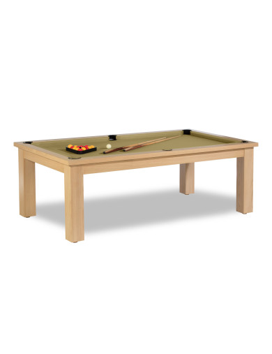 Billard table convertible, tapis de jeu de billard gold (couleur or)