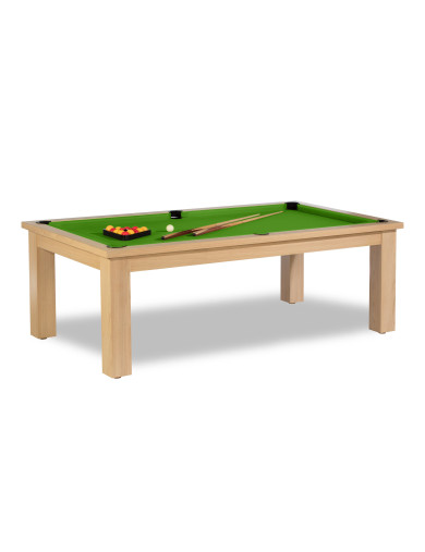 Table convertible billard, en vert pool classique