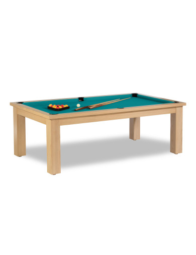 Billard convertible table, et son sublime tapis vert bleu