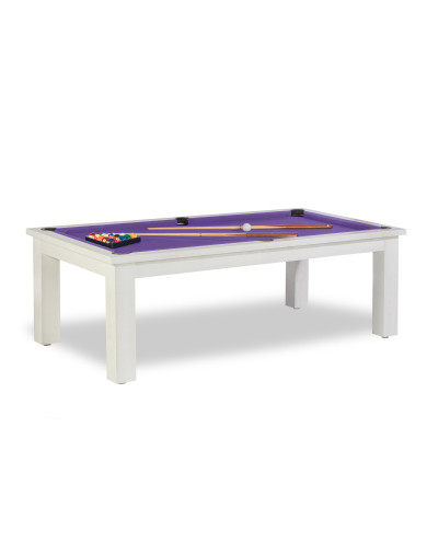 Billard table a manger, et son drap ywan simonis gris violet