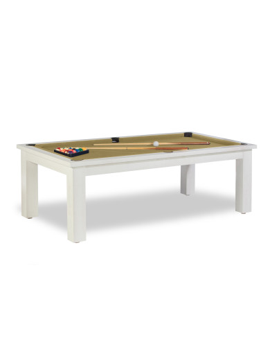 Billard transformable table, inclus avec le tapis couleur or (gold simonis)