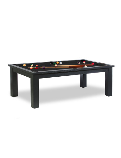 Billard convertible en table, et son jeu US avec tapis black