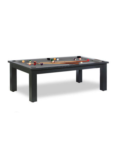 Billard table a manger, jeu de billard americain gris