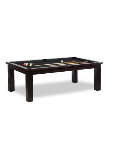 Table de billard transformable en table de salle a manger : noir