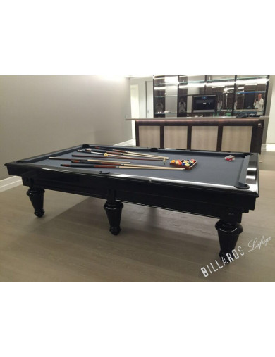 Billard noir en 2m80 transformable en table à manger