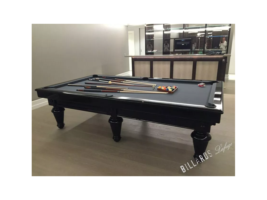 Billard noir en 2m80 transformable en table à manger