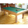 Table billard convertible, en chêne foncé