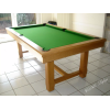Billard rustique, en chêne naturel et convertible en table
