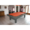 Table billard convertible, avec tapis orange