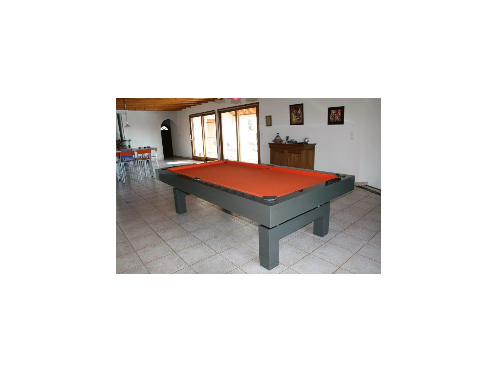 Billard laque en table 2m60