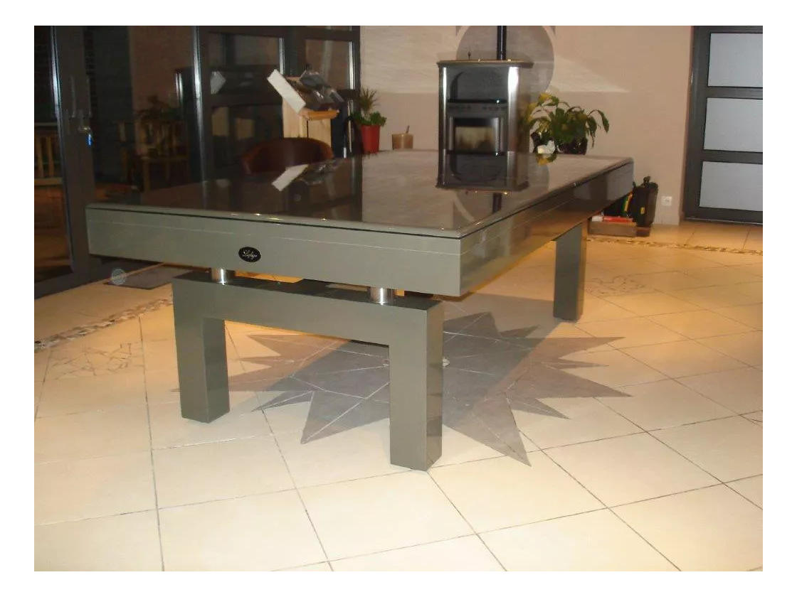 Billard table à manger, avec son plateau table laqué