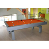 Billard americain, table de jeu orange
