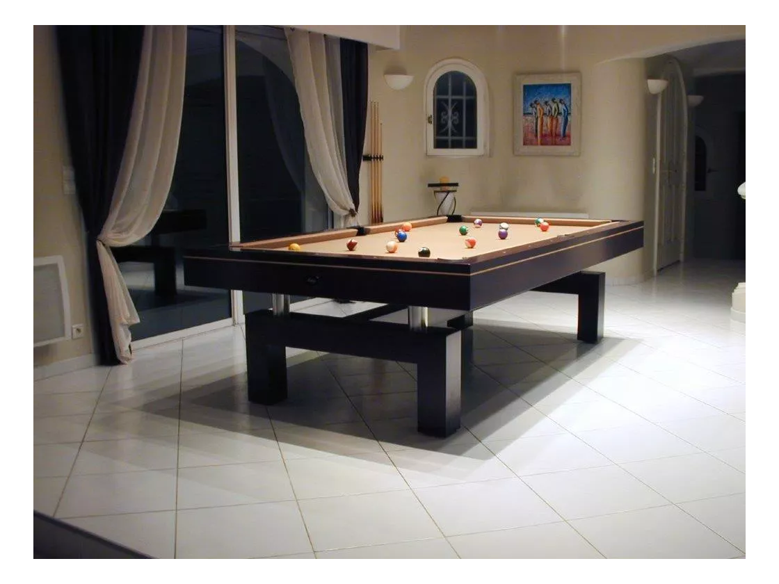 Billard convertible, drap camel
