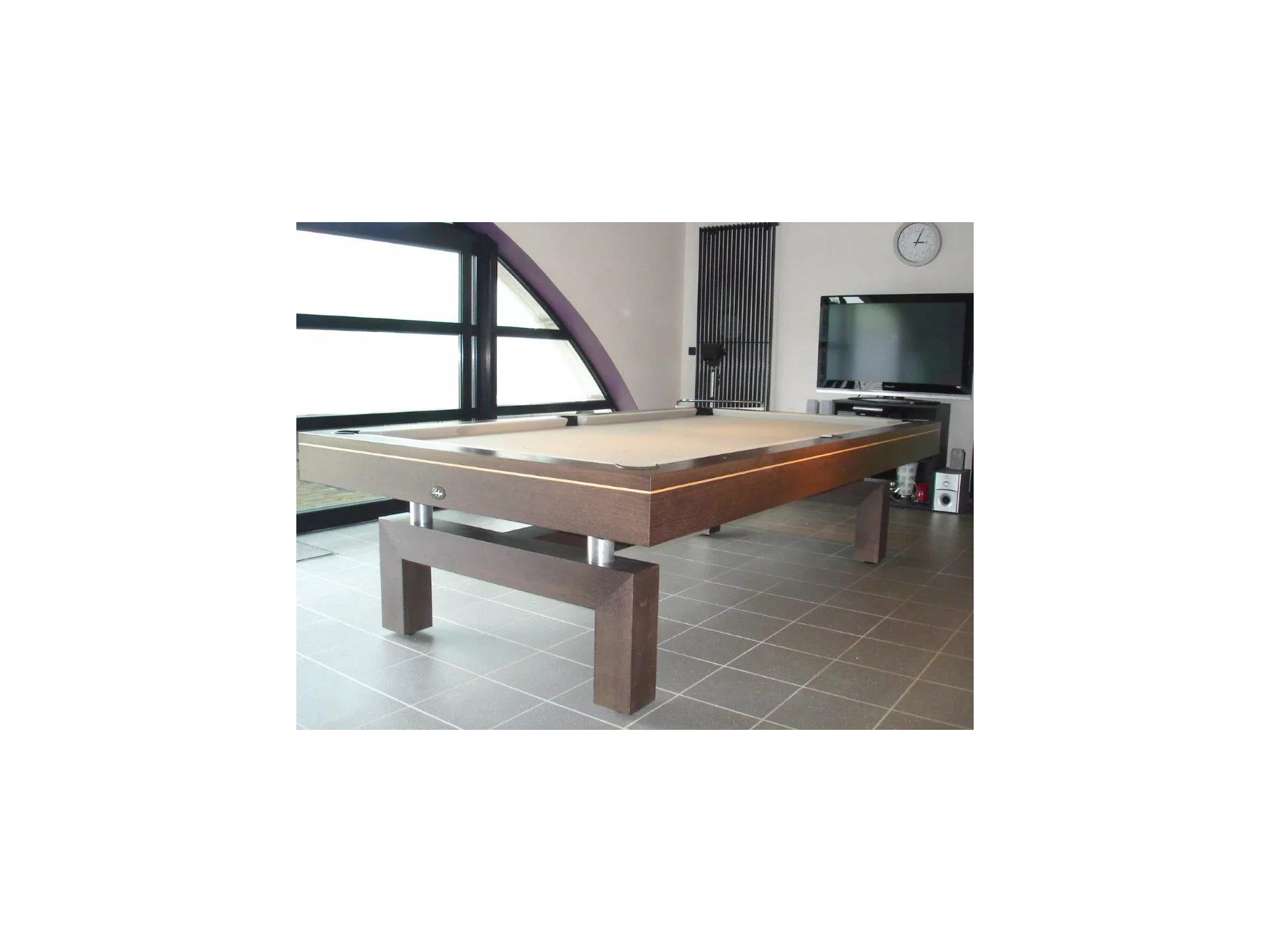 Billard transformable, tapis couleur gold, modèle de la table : arcade
