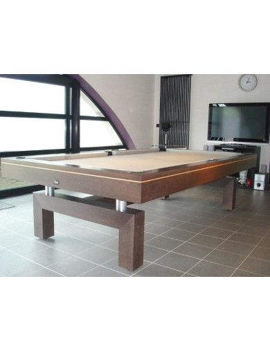 Billard transformable, tapis couleur gold, modèle de la table : arcade