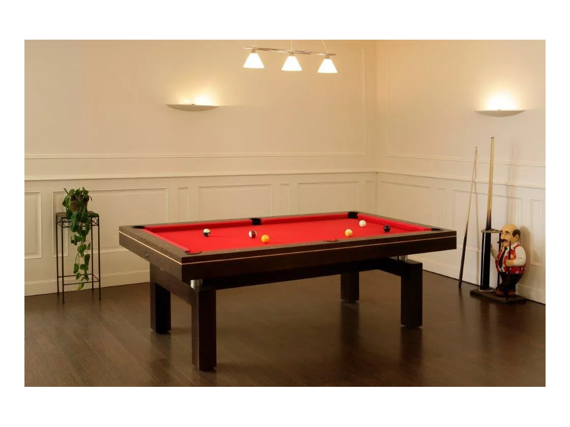 Billard rouge, modèle Arcade billard Lafuge