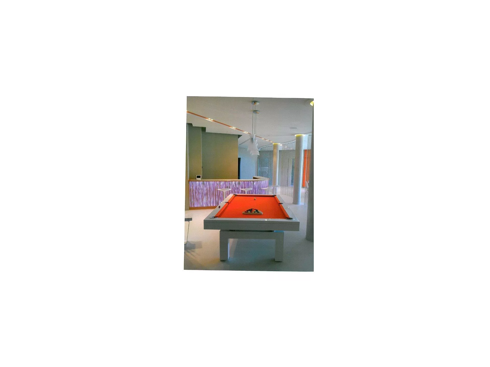 Table de billard en perspective