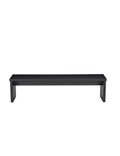 Banc noir pour billard convertible en table