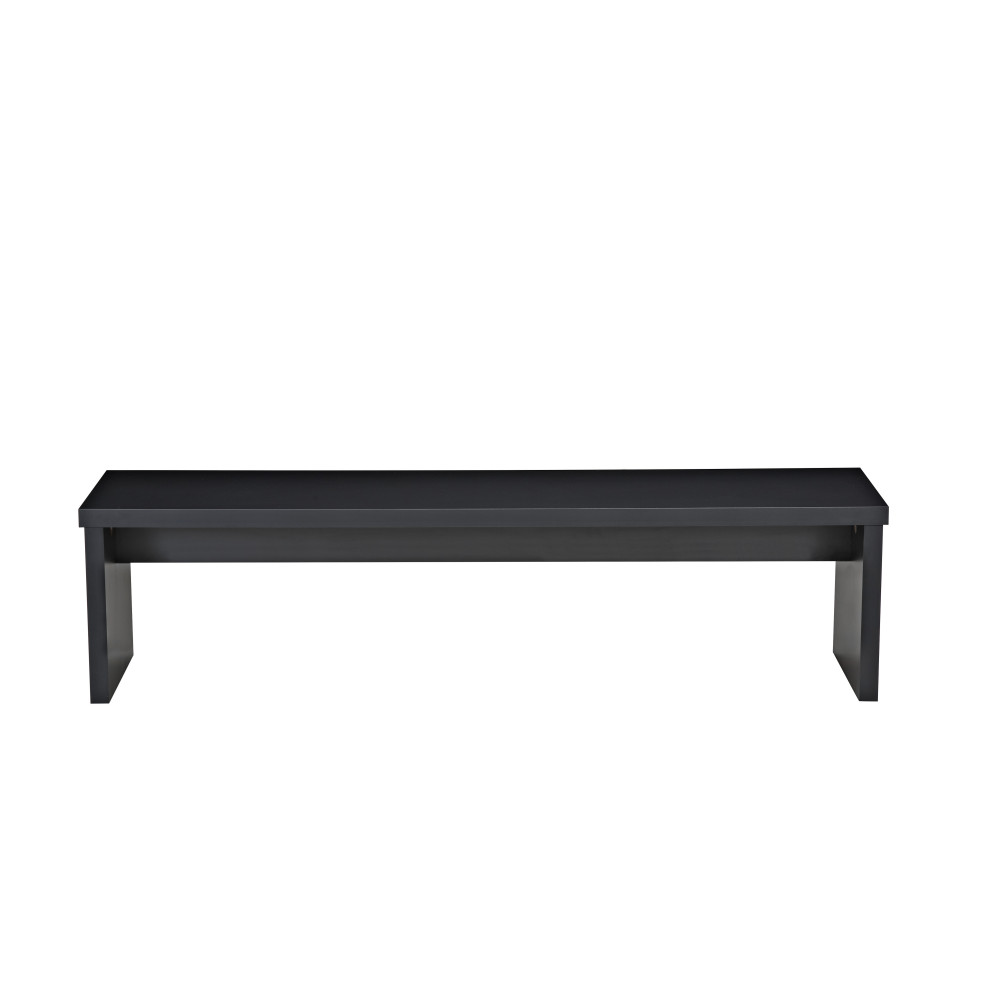 Banc noir pour billard convertible en table