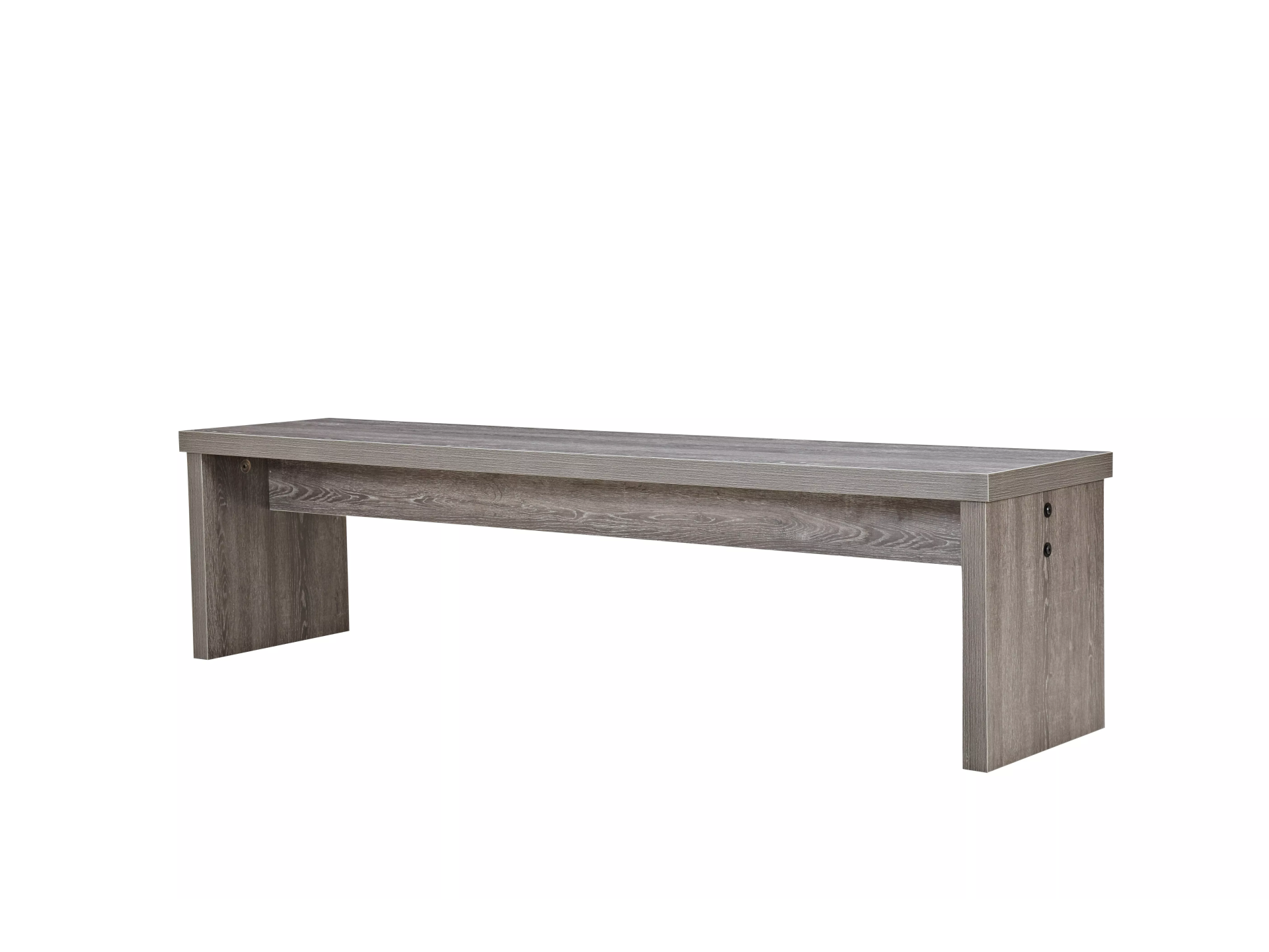 Banc en bois gris pour table avec billard