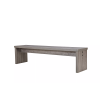 Banc en bois gris pour table avec billard