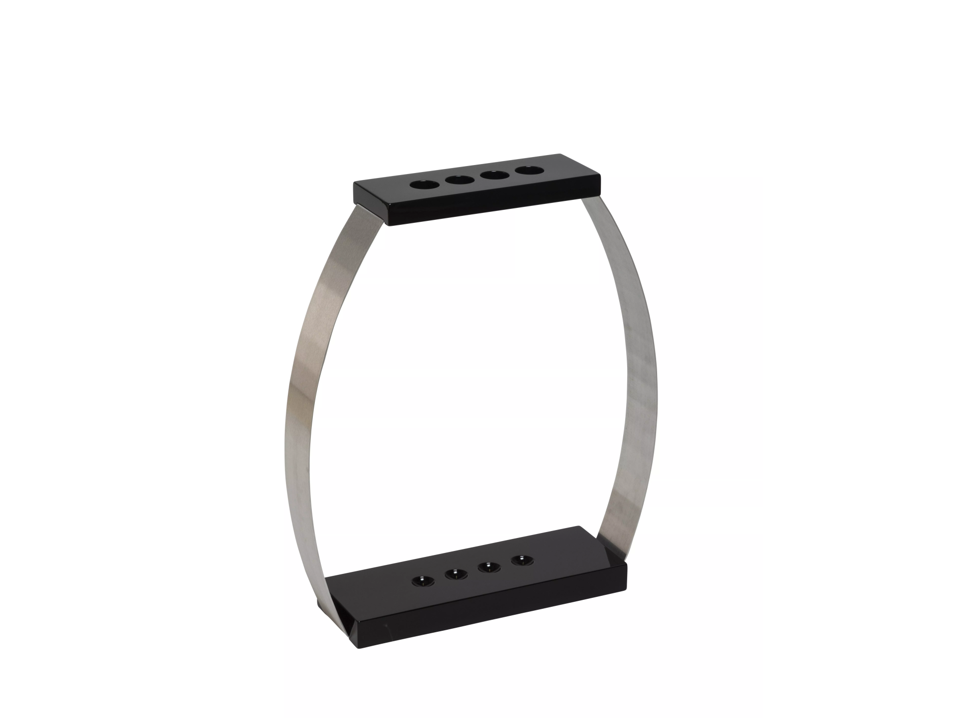 Porte queues Design 4 positions laqué noir brillant