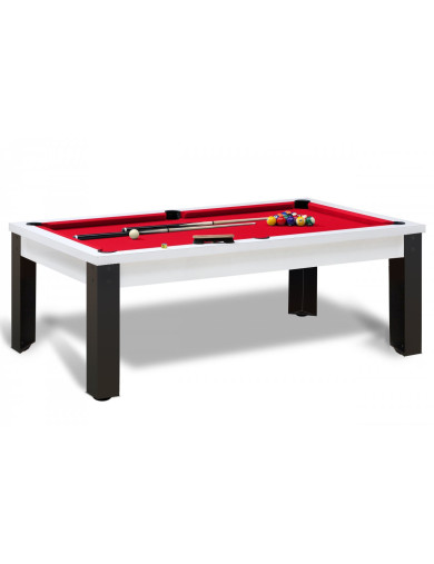 Table billard convertible : Rio pieds métalliques