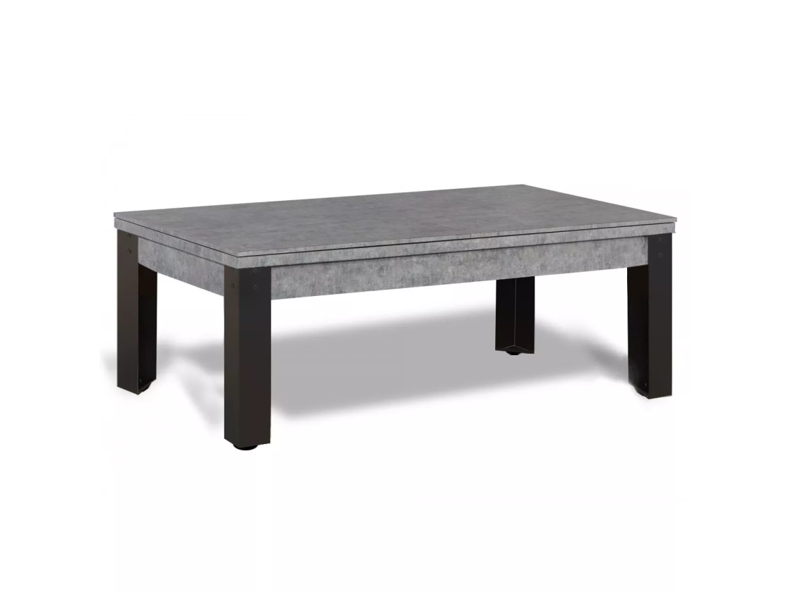 Billard convertible : plateau billard table bois en 2 parties