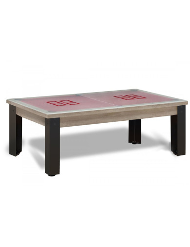 Table billard transformable : Mendoza dessus de table en verre