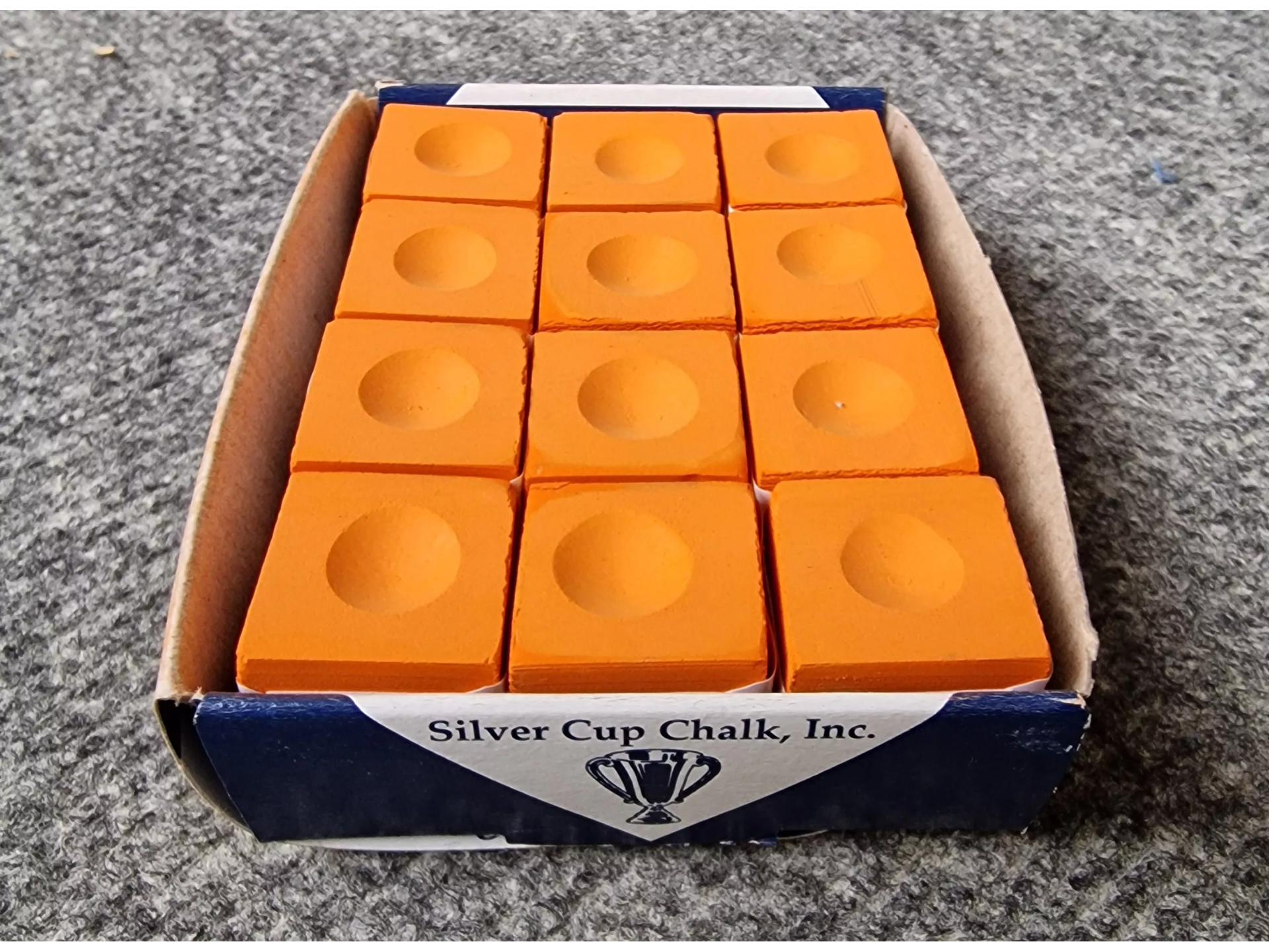 Craie de Billard Orange x12 - Craie Pour Queue de Billard | Billards de France