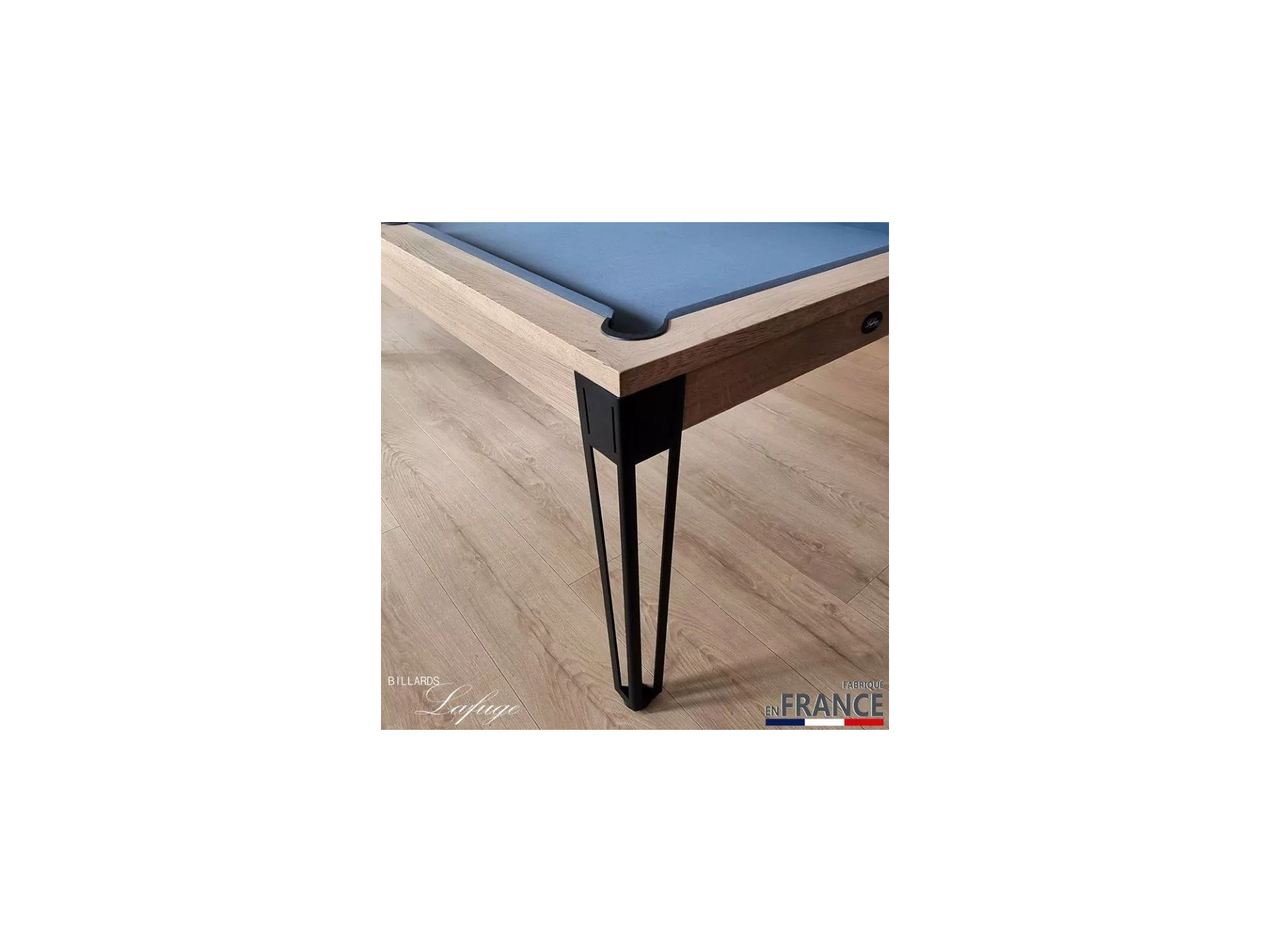 Table billard industriel Alpha avec pieds métallique