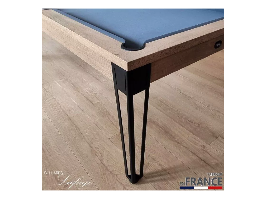 Table billard industriel Alpha avec pieds métallique