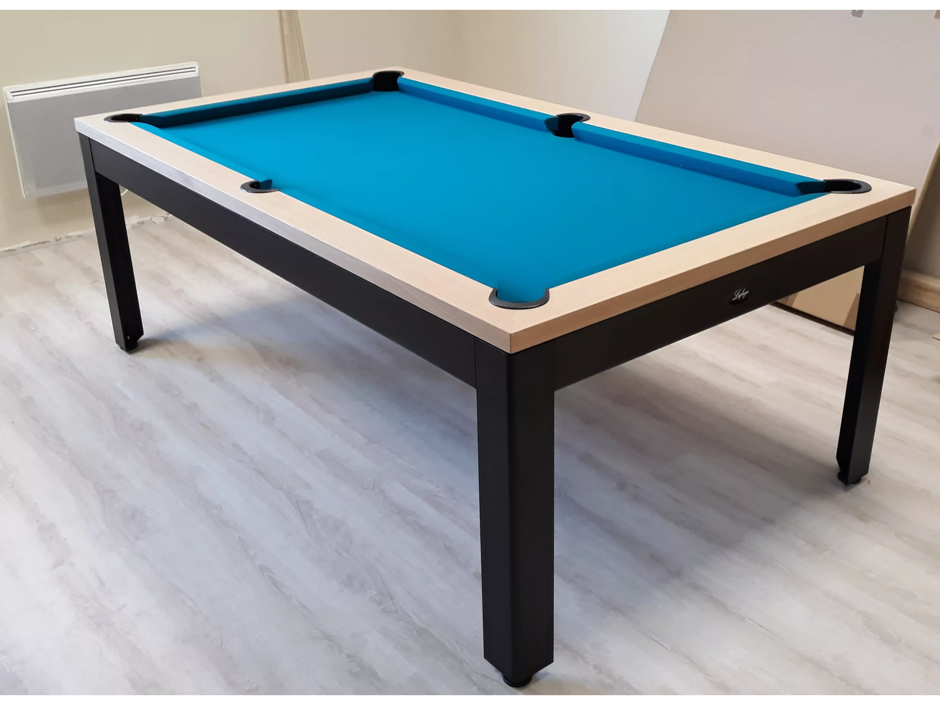 Table billard convertible : Beaubourg Lafuge style billard industriel