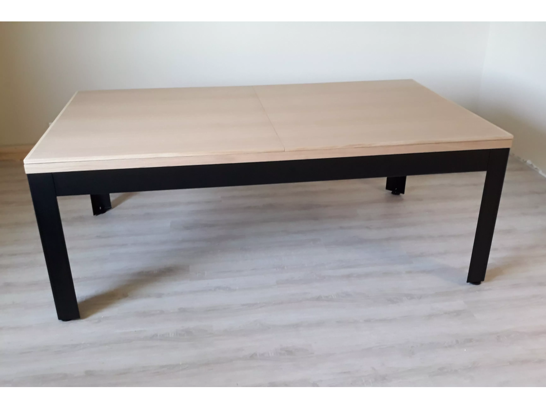 Table billard convertible : Beaubourg Lafuge style billard industriel
