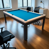 Table billard convertible : Beaubourg Lafuge style billard industriel