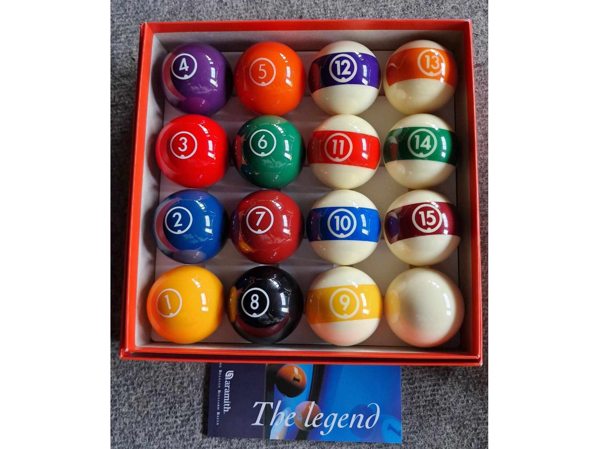 Boules Billard Américain Aramith Continental 57mm | Billards France