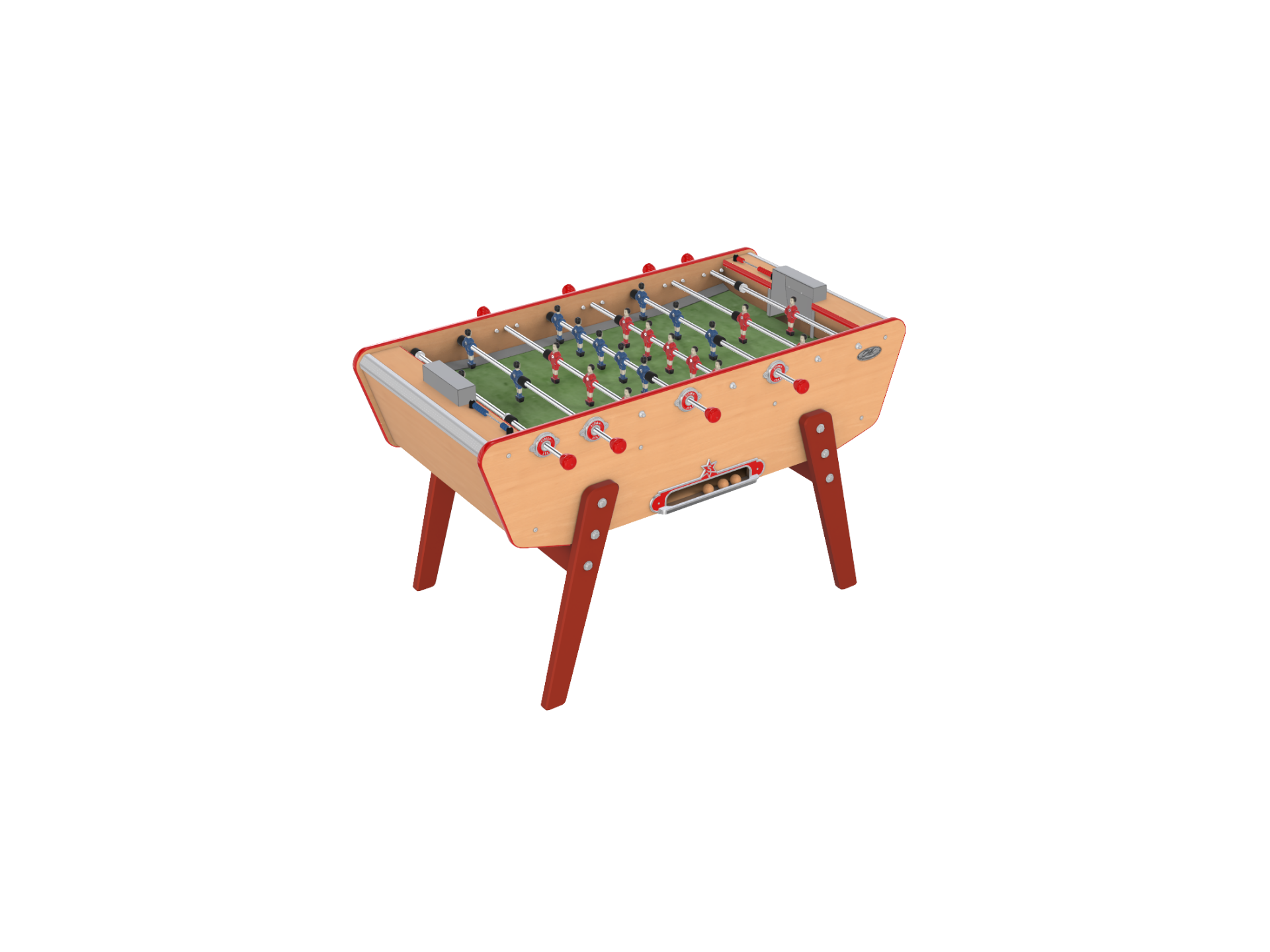 Baby foot bois, modèle Star couleur hêtre